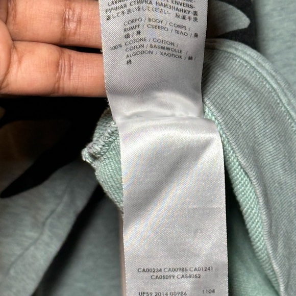 Alexander McQueen Mint Melange Mixed Media Novelty Birds Pullover Sweatshirt S - Picture 12 of 16